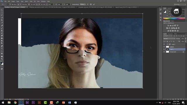 Ripped Paper Portrait Effect | Photoshop Tutorials смотреть онлайн