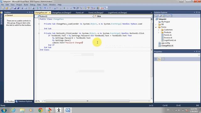 Change Password In Visual Basic смотреть онлайн