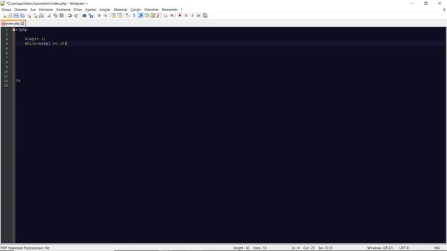 PHP'de while döngüsü смотреть онлайн