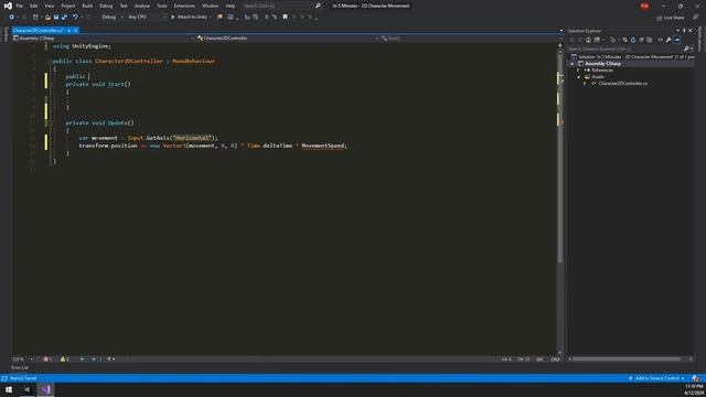 2D Character Movement in Unity / 2023 смотреть онлайн