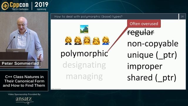 C++ Class Natures in Their Canonical Form and How to Find Them - Peter Sommerlad - CppCon 2019 смотреть онлайн