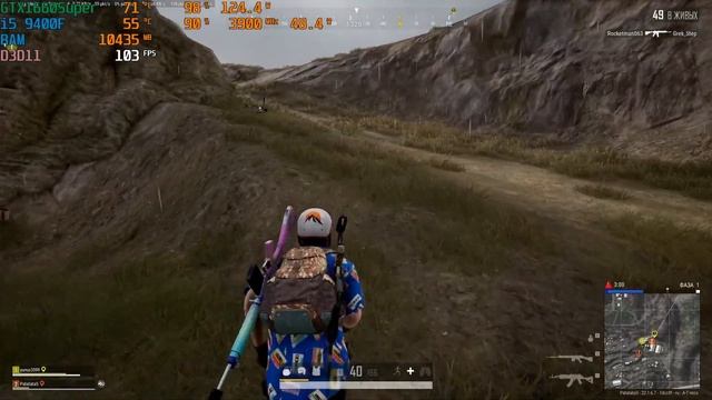 PUBG на i5 9400F/GTX1660super 6Gb/12озу 2666МГц смотреть онлайн