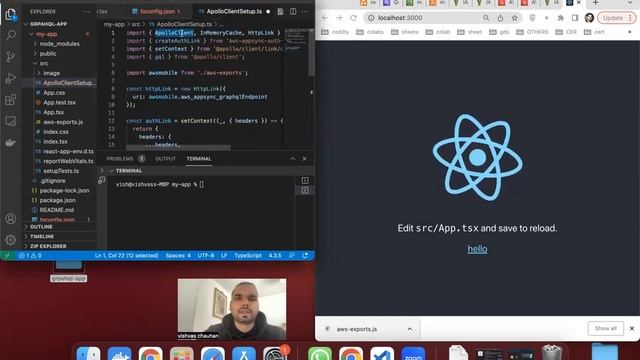create web app by graphql, React js/ ts and AWS lambda - For beginners смотреть онлайн