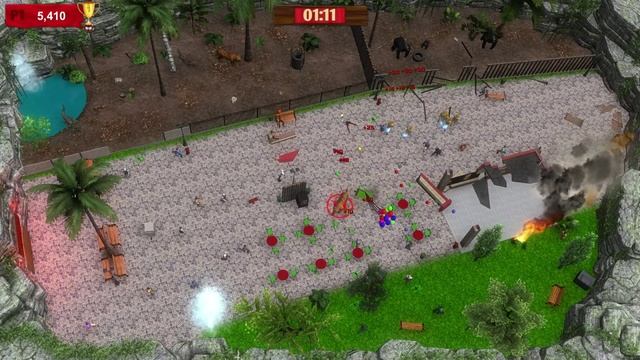 Обзор геймплея - Zoo Rampage смотреть онлайн