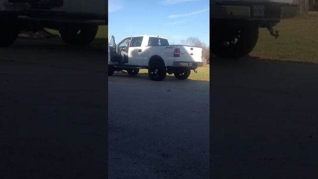 2008 ford f150 true dual straight pipes lifted смотреть онлайн