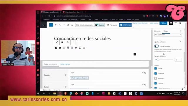 ? Insertar en Wordpress botones de compartir en redes sociales смотреть онлайн