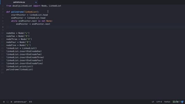 Implementation to check if a Doubly Linked List is palindrome смотреть онлайн