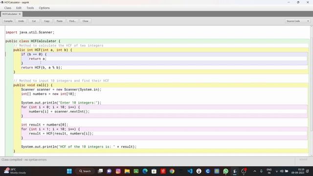 COMPUTER | Problem 29 | Find HCF in Java | Class 10 ICSE смотреть онлайн