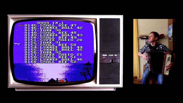 Ностальгия 9999 in 1 заставка картриджа на денди(NES) Кавер на баяне! NOSTALGIA смотреть онлайн