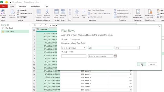 Power Query: Extract Records For Invoices 1 to 30 Days Past Due - EMT 1778 смотреть онлайн