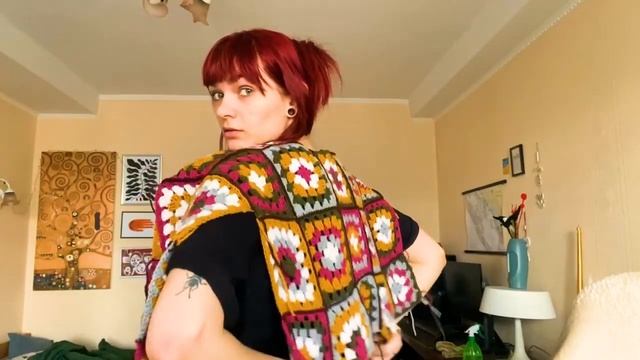 Я звязала кардиган з квадратиків / Бабусин квадратик