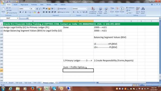 Oracle Financials Training - Legal Entity, Responsibility, User Creation смотреть онлайн
