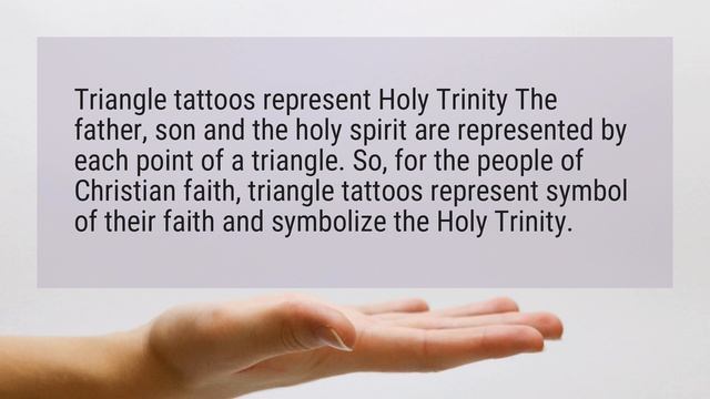 What does a triangle tattoo mean? смотреть онлайн