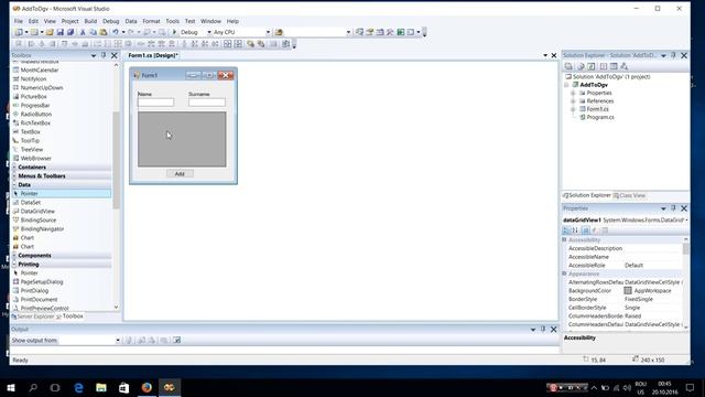 Add data to DataGridView C# смотреть онлайн