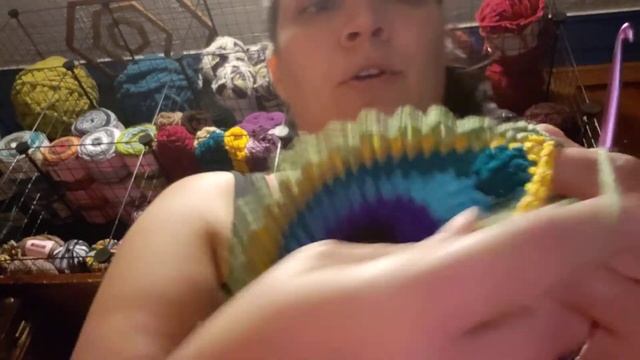 Java Peacock Feather Afghan Joining as you go tutorial смотреть онлайн