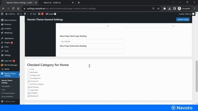 how to change client logo heading title text on about us page in WordPress | navoto ecommerce смотреть онлайн