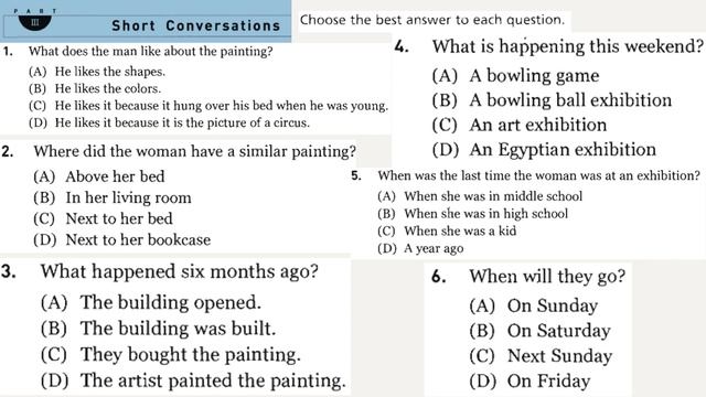 Listening Practice with Answers STARTER TOEIC U7 смотреть онлайн