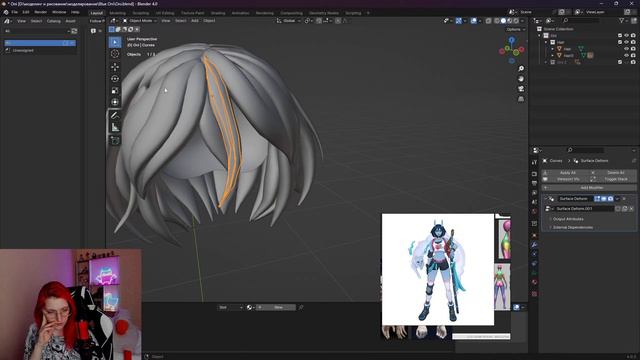 Создаем волосы в Blender | Blue Oni смотреть онлайн