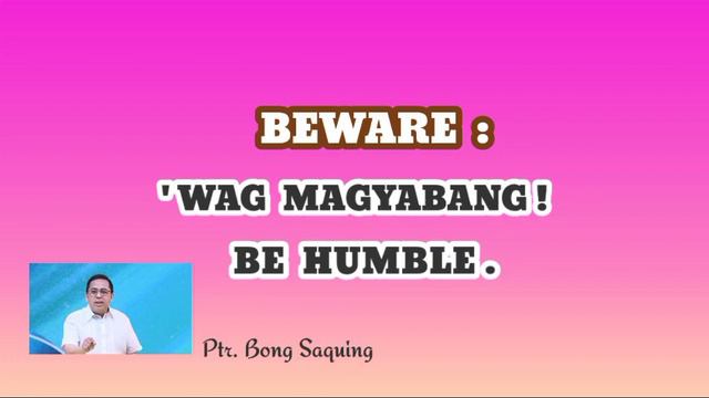 Beware Of Pride - Pastor Bong Saquing (CCF) смотреть онлайн