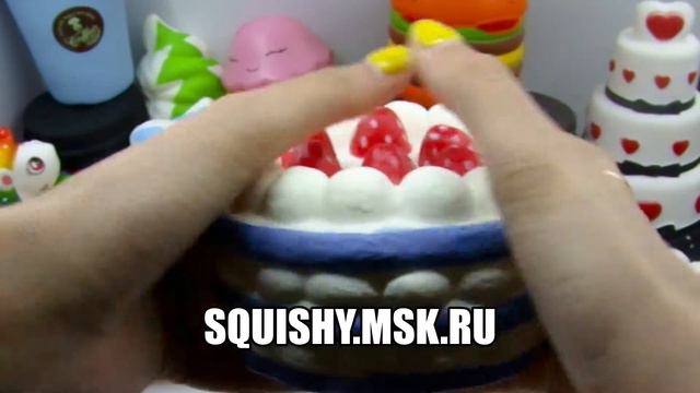 СКВИШ МММНЯШКА ТОРТИК СИНИЙ | ИГРУШКА-АНТИСТРЕСС ОБЗОР ВИДЕО ДЛЯ ДЕТЕЙ | SQUISHY КАВАЙНЫЕ смотреть онлайн