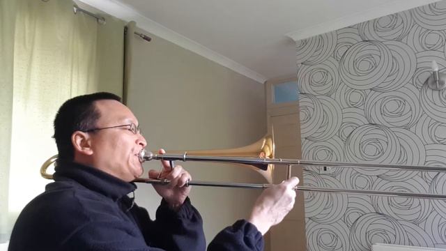 2 May 2021: "Crown Him With Many Crowns" on trombone in the key of Ab major смотреть онлайн