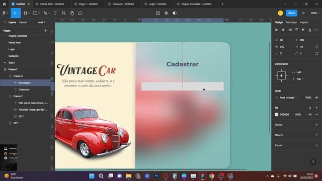 Bubble + Figma - Sistema ERP completo - Parte 1 - Efeito Blur Tela Cadastro смотреть онлайн