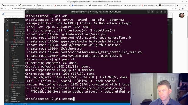 Get Rails System Tests Working with GitHub Actions смотреть онлайн
