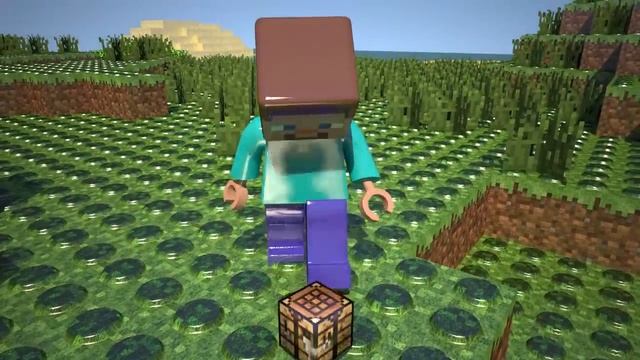 Real Lego Steve From Minecraft - Minecraft Animation смотреть онлайн