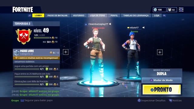 LIVE DE FORTNITE , nubando ou matando (PS4) ft: Gamer Borges @fortnite @FortniteBrasil #fortnite смотреть онлайн