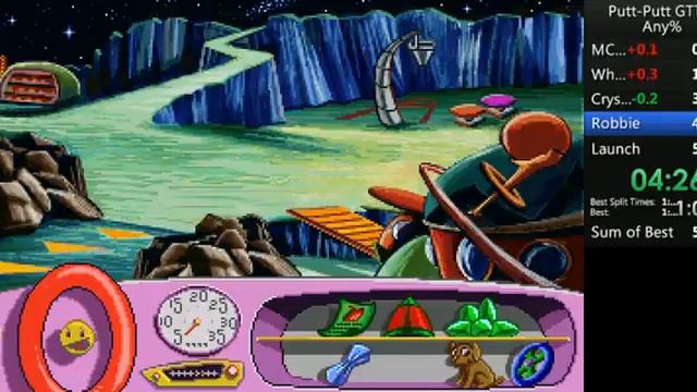 Putt Putt Goes to the Moon Speedrun (5:42) смотреть онлайн