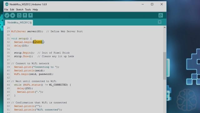Program NODEMCU Dev Kit using the Arduino IDE - WiFi Web LED's WS2812 – Introduction Tutorial смотреть онлайн