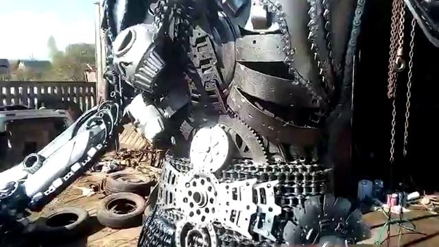 хищник скульптура из металла своими руками. поделки из автозапчастей смотреть онлайн