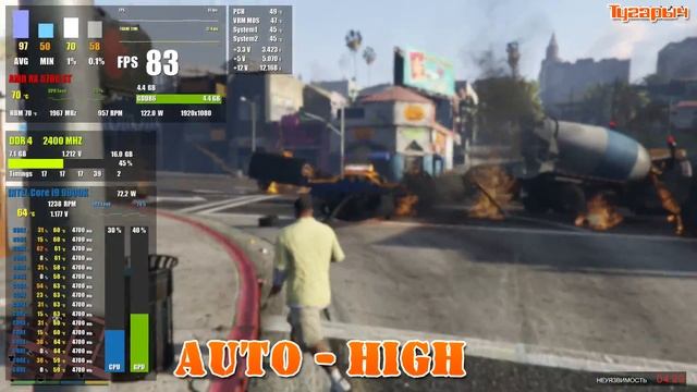 RX 5700 XT GTA 5 Intel Core I9 9900k Sapphire NITRO+ Radeon RX 5700 XT 8.0 GB OC High End видеокарт