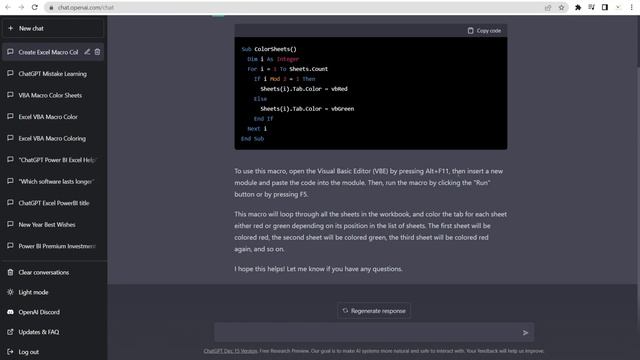 ChatGPT - The Secret Weapon To Write An Excel VBA Code / Macro (+ How to Overcome Error Msg) смотреть онлайн