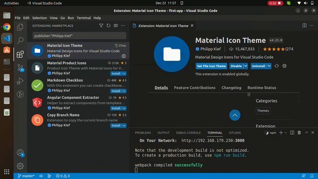 Best Theme for visual studio code | Best File & Folder icon extension for vscode смотреть онлайн
