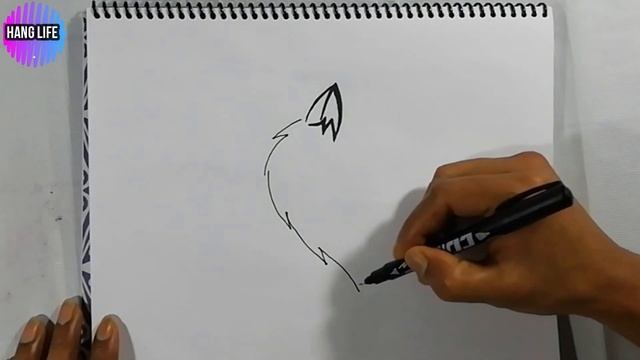 How to draw a fox head смотреть онлайн