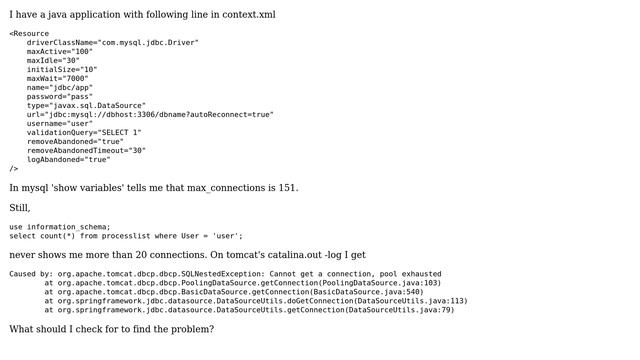 DevOps & SysAdmins: Tomcat's connection pool opens only 20 connections to mysql (3 Solutions!!) смотреть онлайн