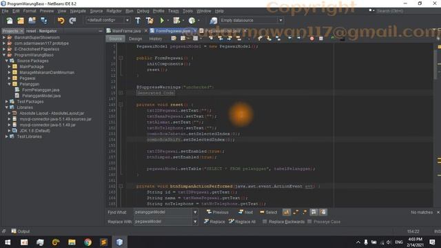 6. Program Warung Baso JAVA - Manage Pegawai CRUD + SetTable смотреть онлайн