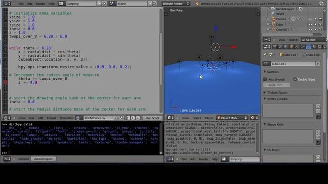 Blender 2.6 Tutorial - Basic Python Programming - Part 2 смотреть онлайн