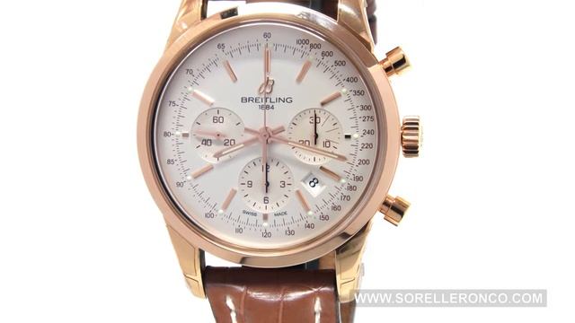 Breitling Transocean Chrono Oro Red Gold 43mm смотреть онлайн