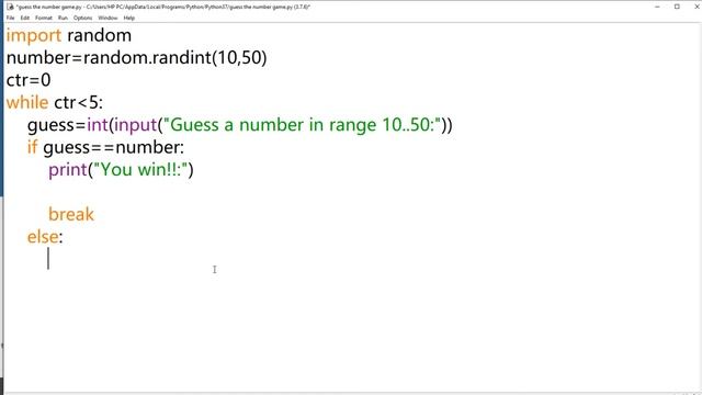 Random Number Guess Game by Python - Python Program смотреть онлайн