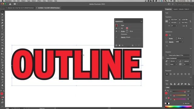 Align Strokes to the OUTSIDE of Editable Text in Illustrator (Tutorial) смотреть онлайн