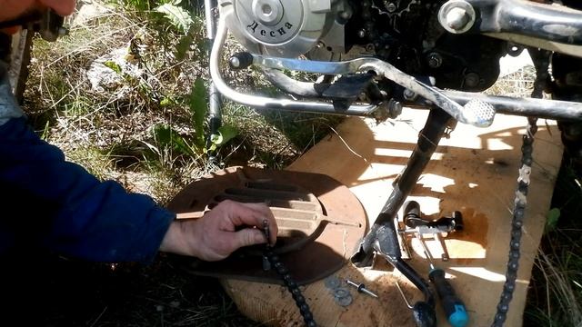 Как на Мотоцикле укоротить цепь смотреть онлайн