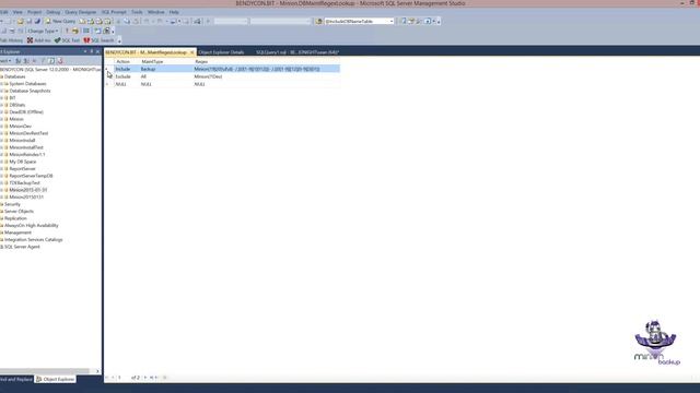 Minion Backup: Include / Exclude Databases смотреть онлайн