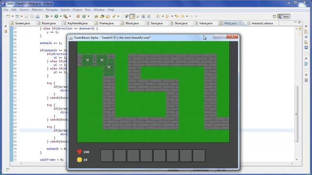 How to make a Java "Tower Defence" game? Part 2 of 3! - "Monsters" смотреть онлайн
