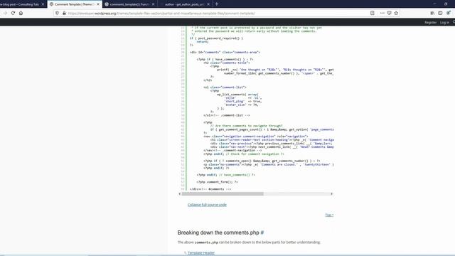 WordPress Comment and comment Template смотреть онлайн