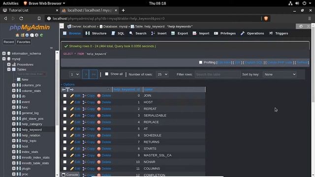 Install PhpMyAdmin Dark Theme (pmahomme_dark)