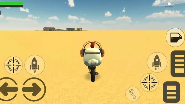 пытаюсь делать трюки на мотоцикле|CHICKEN GUN смотреть онлайн