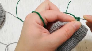 Незаметная смена цвета при вязании игрушек