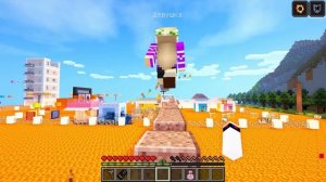 РЕБЕНОК И ДЕВУШКА Как пройти Майнкрафт, но пол это лава ! НУБА И ПРО ВИДЕО ТРОЛЛИНГ MINECRAFT